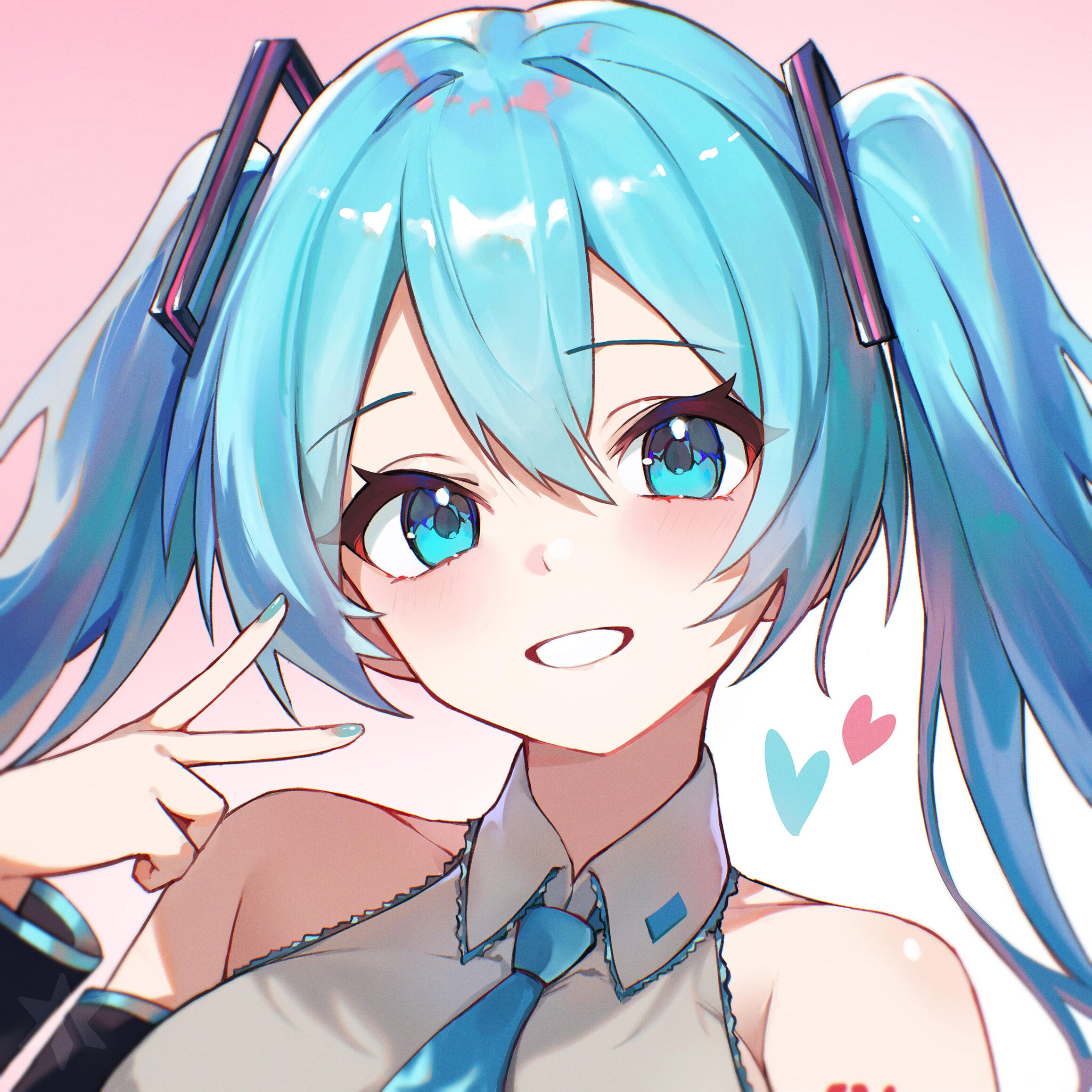 Comissão para uma ilustradora profissional, com cabelo curto preto e rosa, cercada por morangos. Ela veste uma roupa vermelha e preta, com olhos vermelhos. / Commission for a professional illustrator with short black and pink hair surrounded by strawberrie